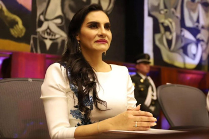 La vicepresidenta de la República, Verónica Abad.
