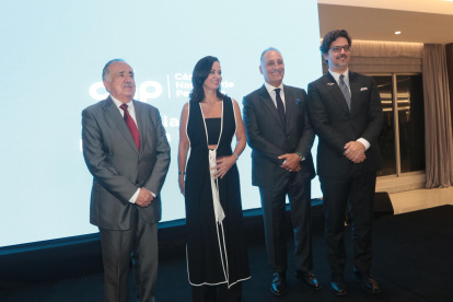 Alberto Molina, Marcela Aguiñaga, Bruno Leone y Andrés Arens.