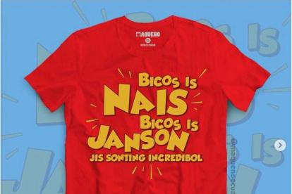 La popular frase motivó la oferta comercial.