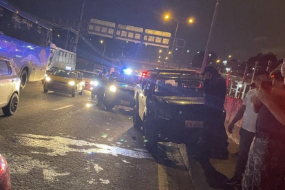 Lugar donde ocurrió el accidente de tránsito.