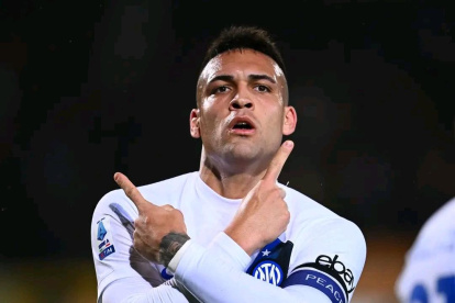 El delantero argentino Lautaro Martínez llegó a más de 100 goles en Italia