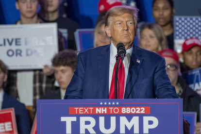 El expresidente estadounidense Donald Trump en elecciones.