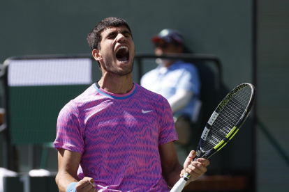 El español festejó a todo pulmón la victoria ante Fábián Marozsán, quien lo venció en 2023 y sigue en camino a revalidar el título de Indian Wells.