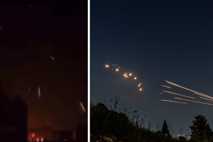 El Ejército israelí confirmó el lanzamiento de drones desde Irán.