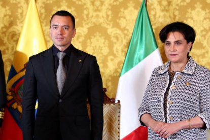 El presidente Noboa y la canciller Sommerfeld han sido blanco de críticas los últimos días tras la crisis diplomática con México.