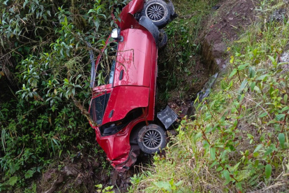 Una persona que resultó afectada en este siniestro de tránsito.