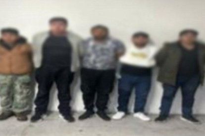 Los seis presuntos extorsionadores fueron detenidos en El Inca, en el norte de Quito.