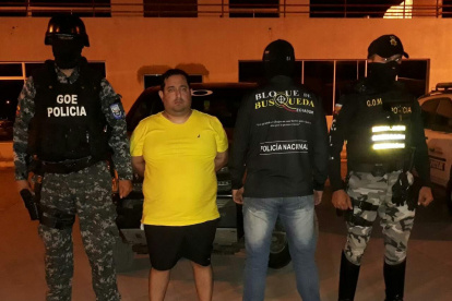 Arresto. Celso Moreira detenido en 2018, el más buscado de Manabí.