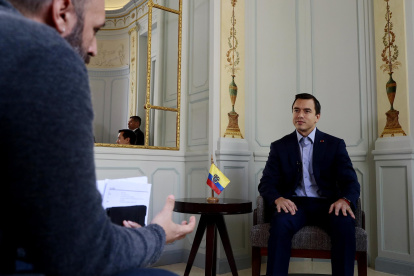 El presidente Daniel Noboa se encuentra en Europa en una gira oficial.