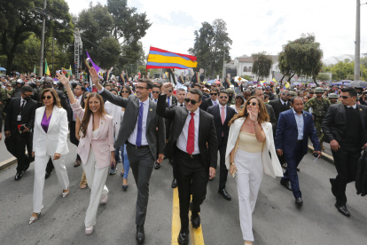 Presidente. Daniel Noboa se mueve con los mismos elementos de la propaganta electoral.