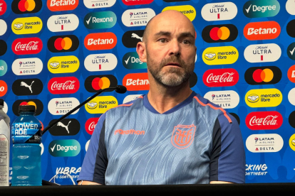 Félix Sánchez, DT de la selección ecuatoriana.