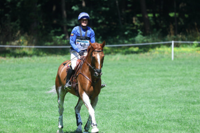 Nicolás Wettstein durante su pruenba este domingo 28 de julio.