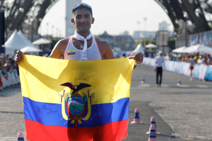 El atleta ecuatoriano Daniel Pintado.