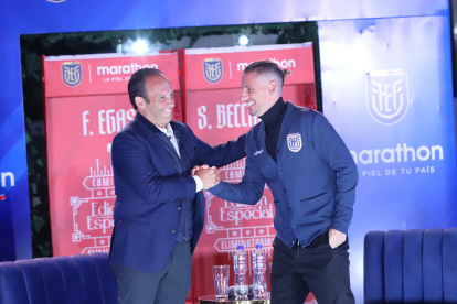 Presentación del nuevo DT de la selección ecuatoriana Sebastián Beccacece
