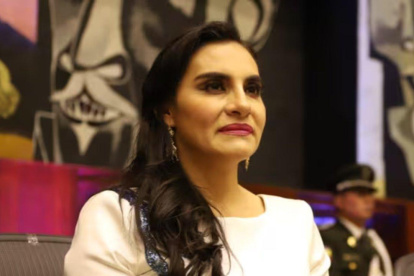 Proceso. Foto de Abad en la Asamblea Nacional durante su investidura como vicepresidenta.