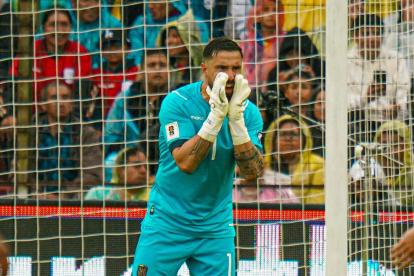 Hernán Galíndez estará en el arco de Ecuador ante Uruguay.