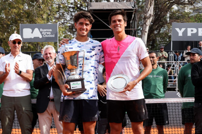 Federico Coria y Francisco Comesaña disputaron hace una semana la final del Challenger de Buenos Aires, en Argentina.