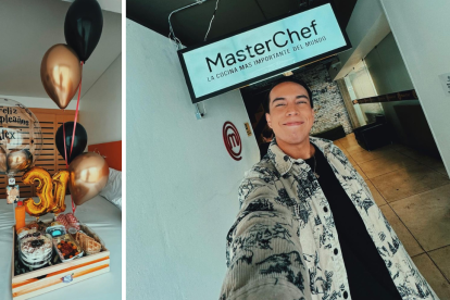 Álex Vizuete celebró sus 31 años en Colombia, en donde graba Masterchef Celebrity Ecuador.