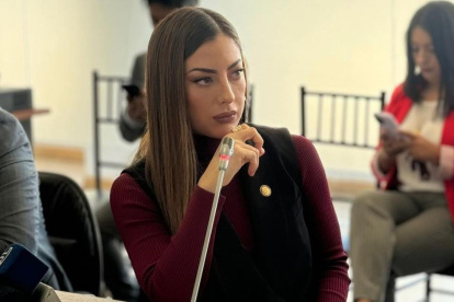 Lucía Jaramillo, asambleísta por el movimiento oficialista Acción Democrática Nacional (ADN).