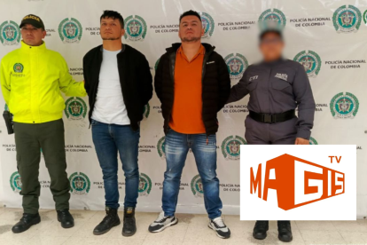 Juan Diego y José Daniel Santacruz Benavidez capturados en Colombia.