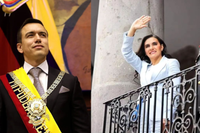 El presidente Daniel Noboa escogió a Verónica Abad como su binomio en la papeleta electoral de los comicios del 2023.