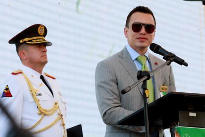 Daniel Noboa en una actividad oficial.