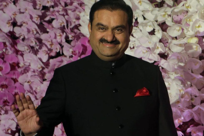 Empresario.  El magnate indio Gautam Adani.