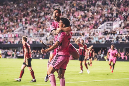 Lionel Messi (arriba) alcanzó 20 goles en la temporada 2024 de la MLS, pese a no llegar a instancias finales