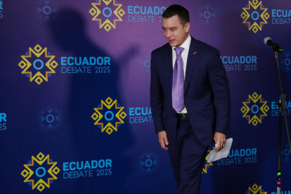 El presidente de Ecuador y candidato a la reelección, Daniel Noboa.
