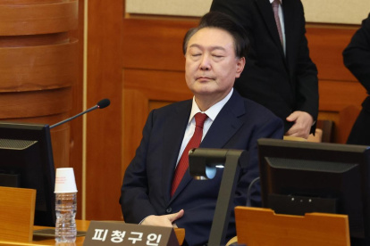 Fotografía de archivo en donde se ve al presidente de Corea del Sur, Yoon Suk-yeol.