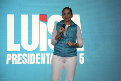 La candidata del correísmo, Luisa González.