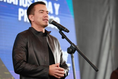 Daniel Noboa, presidente de Ecuador, ofrece su mensaje sobre las lluvias que azotan el país y las medidas adoptadas.