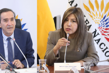 El correísta, Fernando Cedeño, de la Comisión de Justicia, y la oficialista, Inés Alarcón, de la mesa de Seguridad, se disputan la fiscalización de diferentes denuncias contra el Gobierno.