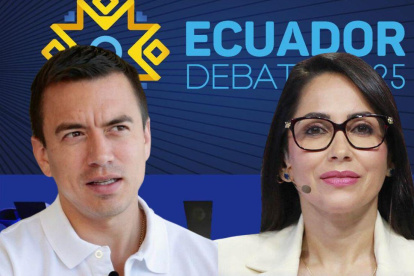 Daniel Noboa y Luisa González se enfrentarán una vez más en un debate presidencial.