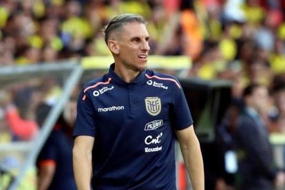 Sebastián Beccacece entrenador de Ecuador en las eliminatorias al Mundial 2026.
