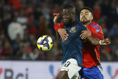 Enner Valencia fue el líder de Ecuador en el empate ante Chile.
