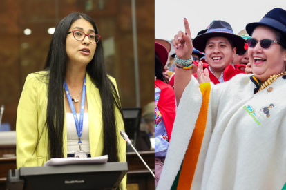 La legisladora Gissella Molina denunció ante el TCE a la prefecta Lourdes Tibán, el 25 de abril del 2025.