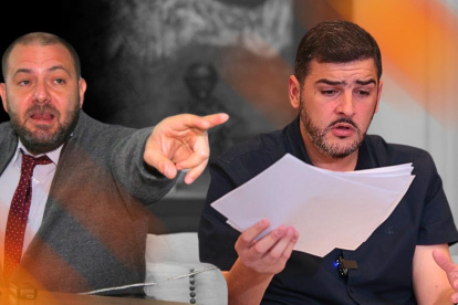 Juan Esteban Guarderas (izquierda) denunció a Aquiles Álvarez por supuesta infracción electoral grave.