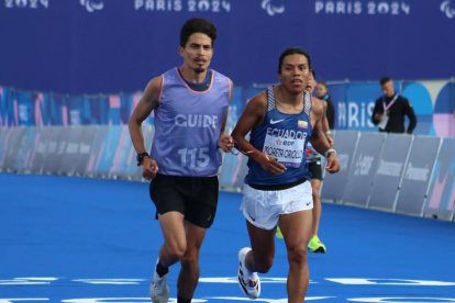 Sixto Moreta durante la prueba de los Juegos Paralímpicos donde quedó cuarto, pero que ascendió al tercero tras el doping del oro en París.