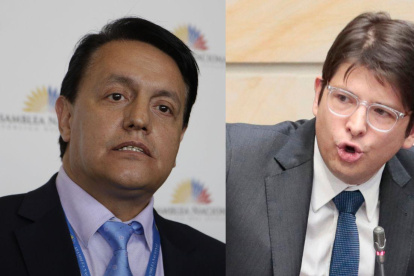 Fernando Villavicencio, de Ecuador, y Miguel Uribe, de Colombia.