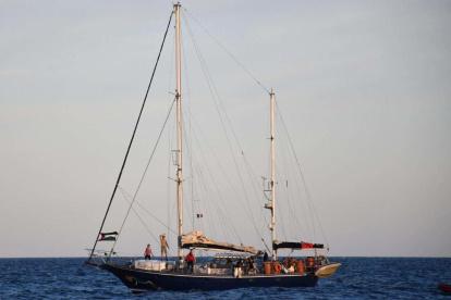 Fotografagía de archivo del Madleen, el barco de la Flotilla de la Libertad que se dirige a Gaza.