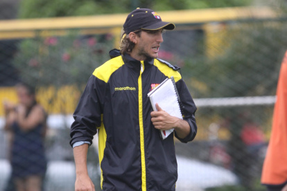 Luis Zubeldía en su paso por Barcelona durante la temporada 2011-2012.