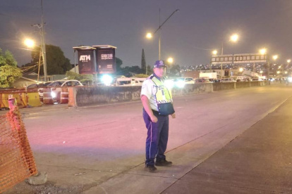 La ATM confirmó que hay agentes regulando el tránsito, pero la foto es de la zona no congestionada.