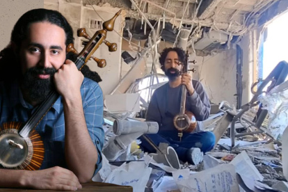 Hamidreza Afrideh es el músico iraní que responde a la guerra con música.