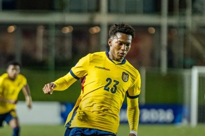 Johan Martínez ofensivo de la Sub 17 de Ecuador.