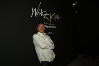 El artista inauguró su exposición individual WAK’A KUNA: conexiones cósmicas en el Centro Cultural Metropolitano de Quito.