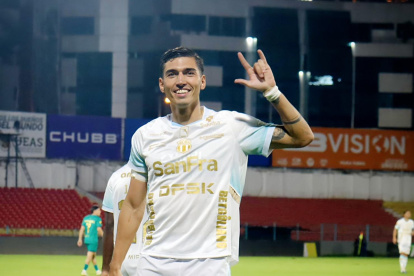 Franco Posse hizo el gol de Macará ante Cuenca Juniors.