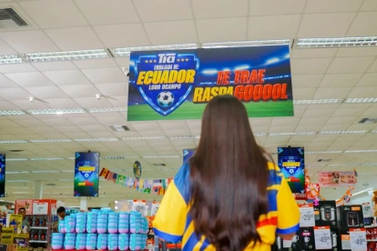 Los supermercados también buscan capitalizar el entusiasmo deportivo.