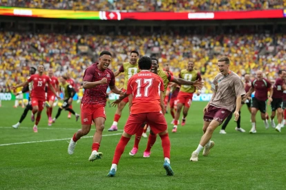 La selección de Suiza se impuso ante Colombia en la tanda de penales.