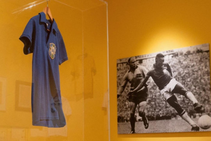 La prenda azul y con un 10 en el reverso era la estrella de una subasta de objetos históricos del fútbol y partía con una estimación en torno a los seis millones de dólares,